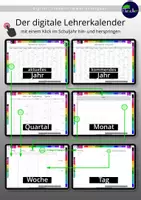 Vorschau - Lehrpläne/Lehrermaterial - Digitaler Lehrerkalender 2026/2027 Grundschule (bunt) 26/27 - Seite 1