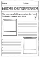Vorschau - Arbeitsblätter - Malen und Schreiben Osterferien - Seite 3
