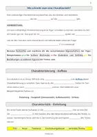 Vorschau - Arbeitsblätter - Charakteristik schreiben - Kurzanleitung + passendes Interactive - Seite 3