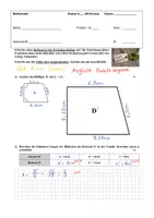 Vorschau - Test - Mathematik Test - Klasse 9 - Ähnlichkeit und Strahlensatz - Seite 1