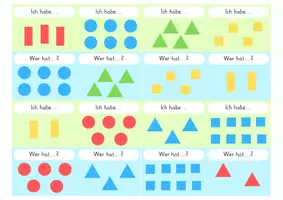 Vorschau - Spiele - Lesespiel geometrische Formen Klasse 1 - Seite 1