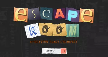 Vorschau - Stationenlernen - Online Escape-Room Black Geometry - Deckblatt