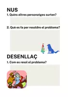 Vista previa - Hojas de trabajo - LES PARTS D'UN CONTE presentació i fitxa - página 2