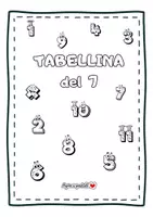 anteprima - Esercizi - Tabellina del 7.Il quaderno delle tabelline - Pagina di copertina