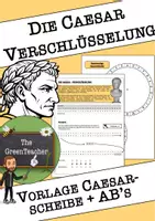 Vorschau - Arbeitsblätter - Caesar Verschlüsselung Unterrichtsmaterial Klasse 5–6 – Arbeitsblätter, Stationenlernen & Scratch Projekt (Informatik/Kryptologie, mit Lösungen) - Seite 1