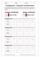Vorschau - Arbeitsblätter - Ukulele für Anfänger - Schlagrhythmen mit Viertelnoten - Deckblatt