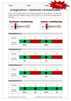 Vorschau - Arbeitsblätter - Ukulele für Anfänger - Schlagrhythmen mit Viertelnoten - Seite 1