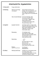 Vorschau - Arbeitsblätter - Eine Argumentation schreiben Schritt für Schritt - Deckblatt