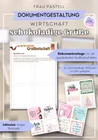 Vorschau - Arbeitsblätter - WIK schokoladige Grußbotschaft (quadratisch) - Deckblatt