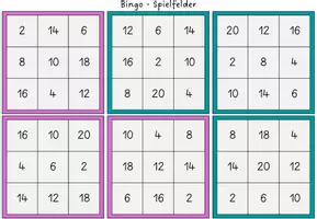 Vorschau - Stationenlernen - Einmaleins Bingo – alle Malreihen 2–10 | 2 Spielvarianten | 1x1 spielerisch üben - Seite 2