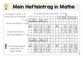 Vorschau - Poster - Hefteintrag für das Fach Mathematik - Visualisierung (beige & blau) - Seite 2