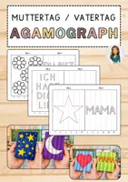 Vorschau - Mal- und Bastelvorlagen - Agamograph - Faltbilder - Muttertag/Vatertag - - Deckblatt