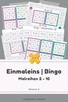 Vorschau - Stationenlernen - Einmaleins Bingo – alle Malreihen 2–10 | 2 Spielvarianten | 1x1 spielerisch üben - Deckblatt