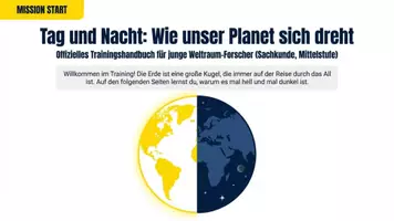 Vorschau - Unterrichtsreihen - Tag und Nacht erklärt: Erdrotation & Dämmerung (Sachunterricht) - Seite 1