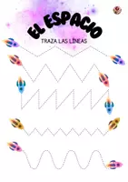 Vista previa - Hojas de trabajo - Grafismo sobre el espacio para Infantil y Primaria - página 1