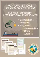 Vorschau - Arbeitsblätter - Warum steigen die Spritpreise? Unterrichtsmaterial zu: Ölpreis, Steuern & internationalen Konflikten (inkl. Aufgaben & Lösungen) - Deckblatt