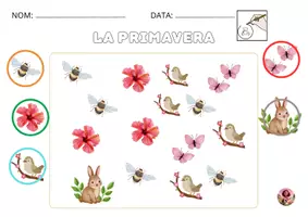 Vista previa - Hojas de trabajo - La primavera- material per treballar la lectoescriptura - Portada