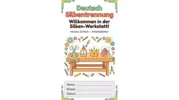 Vorschau - Unterrichtsreihen - Silben & Silbentrennung komplett – 11 Materialien Klasse 1-5 - Seite 1