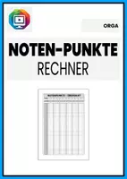Vorschau - Anderer Materialtyp - Automatischer Notenschlüssel-Rechner | Punkte in Noten umrechnen - Deckblatt