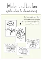 Vorschau - Arbeitsblätter - Malen & Laufen: Ausdauertraining - Deckblatt