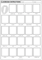 Vorschau - Arbeitsblätter - Classroom Instructions - Cut and Glue (2-fach differenziert) - Seite 1