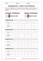 Vorschau - Arbeitsblätter - Ukulele für Anfänger - Schlagrhythmen mit Viertel- und Achtelnoten - Deckblatt