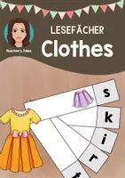 Vorschau - Mal- und Bastelvorlagen - 40 Lesefächer: Clothes - Deckblatt