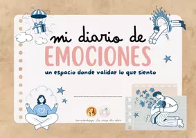 Vista previa - Hojas de trabajo - Diario de emociones: Un espacio para validar lo que siento - Portada