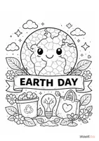 anteprima - Materiale di supporto/inclusione - GIORNATA DELLA TERRA (earth day) 12 schede da colorare - Pagina 2