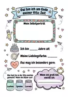 Vorschau - Anderer Materialtyp - XXL-Materialpaket: Abschlussheft Kita & Kindergarten (Bunt + S/W) – Alles-drin-Set 46 Seiten - Seite 2