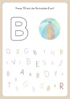 Vorschau - Arbeitsblätter - Zahlen und Buchstaben erkennen Arbeitsblätter | ABC & ZR 20 Kita Vorschule 1. Klasse - Seite 2