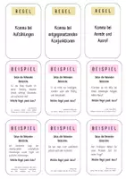 Vorschau - Spiele - Kartenspiel zur Kommasetzung_weitere Karten (Sätze etwas schwieriger) - Deckblatt