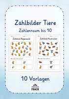 Vorschau - Arbeitsblätter - Zählen bis 10: Zählbilder & Wimmelbilder (10 Arbeitsblätter inkl. Lösungen) | Mathe Anfangsunterricht ZR 10 - Deckblatt