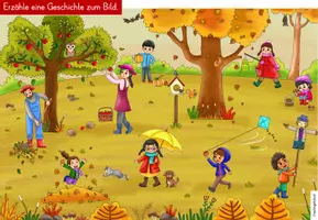 Vorschau - Stationenlernen - Herbst | Wimmelbild | Schreiben - Seite 2