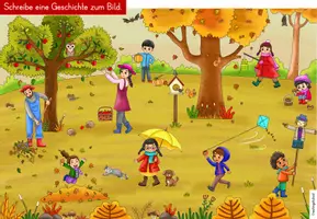 Vorschau - Stationenlernen - Herbst | Wimmelbild | Schreiben - Seite 3