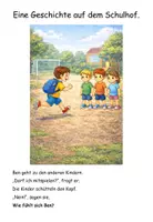 Vorschau - Arbeitsblätter - Bildergeschichte Gefühle. Niemand spielt mit mir. Klasse 1/2 - Seite 1