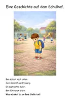 Vorschau - Arbeitsblätter - Bildergeschichte Gefühle. Niemand spielt mit mir. Klasse 1/2 - Seite 2