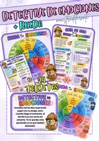Vista previa - Juegos / Gamificación - DETECTIVE DE EMOCIONES + RUEDA - Portada