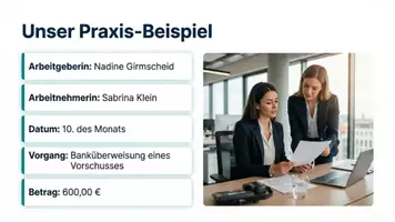 Vorschau - Präsentationen/Tafelbilder - Vorschuss buchen Lohn und Gehalt - Seite 3
