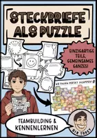 Vorschau - Poster - Steckbrief | Puzzle | Schulstart | Schuljahresbeginn - Deckblatt