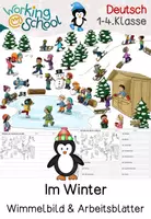 Vorschau - Arbeitsblätter - Wimmelbild Winter Grundschule | Differenzierte Aufgaben Klasse 1-4 | Sachunterricht & Deutsch - Deckblatt