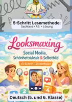 Vorschau - Arbeitsblätter - Looksmaxing – 5-Schritt-Lesemethode Klasse 5/6 - Deckblatt