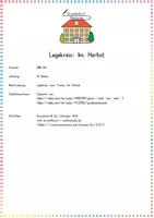 Vorschau - Anderer Materialtyp - Herbst / Jahreszeiten: Legekreis (Bodenbild & Wortschatz) - Sachunterricht / Deutsch - Kl. 2/3 - Seite 1