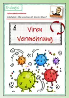 Vorschau - Arbeitsblätter - Vermehrung von Viren - Schritt für Schritt - Deckblatt