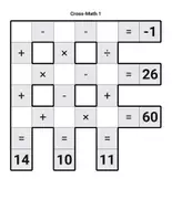 Vorschau - Arbeitsblätter - Cross Mathematik Addition und Subtraktion - Deckblatt