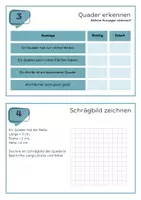 Vorschau - Arbeitsblätter - Geometrie: Der Quader (7 Übungsstationen) - Seite 2