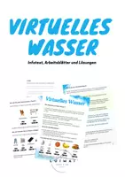 Vorschau - Arbeitsblätter - Virtuelles Wasser - Deckblatt