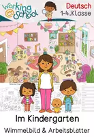 Vorschau - Arbeitsblätter - Wimmelbild "Im Kindergarten" mit differenzierten Arbeitsblättern - Deckblatt