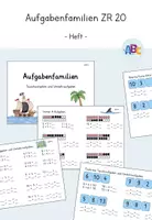 Vorschau - Arbeitsblätter - Aufgabenfamilien ZR 20 : Heft (Tauschaufgaben, Umkehraufgaben) - Deckblatt
