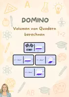 Vorschau - Spiele - Domino: Volumen von Quadern berechnen - Deckblatt